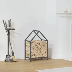 vidaXL Vedställ antracit 40x25x60 cm kallvalsat stål