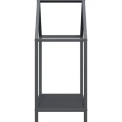 vidaXL Vedställ antracit 40x25x60 cm kallvalsat stål