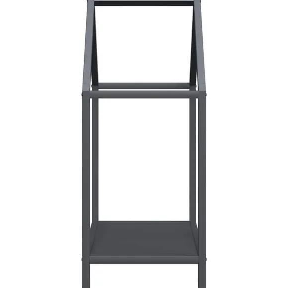 vidaXL Vedställ antracit 40x25x60 cm kallvalsat stål