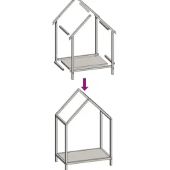 vidaXL Vedställ antracit 40x25x60 cm kallvalsat stål
