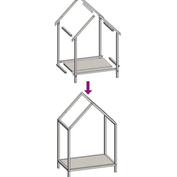 vidaXL Vedställ antracit 40x25x60 cm kallvalsat stål
