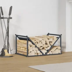 vidaXL Vedställ antracit 70x43x34,5 cm kallvalsat stål