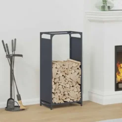 vidaXL Vedställ antracit 44x28x90 cm kallvalsat stål