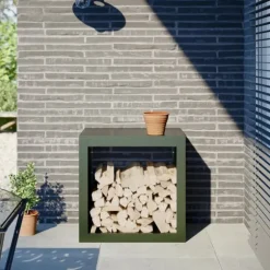 vidaXL Vedställ grön 60x40x60 cm stål