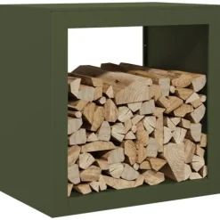 vidaXL Vedställ grön 60x40x60 cm stål