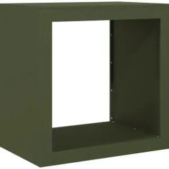 vidaXL Vedställ grön 60x40x60 cm stål