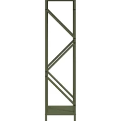 vidaXL Vedställ olivgrön 34x25x100 cm kallvalsat stål