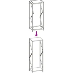 vidaXL Vedställ olivgrön 34x25x100 cm kallvalsat stål