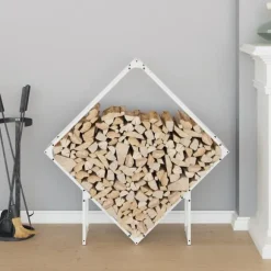 vidaXL Vedställ vit 100x25x100 cm kallvalsat stål