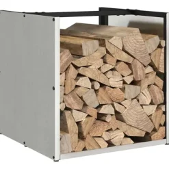 vidaXL Vedställ 40x40x40 cm rostfritt stål