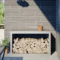 vidaXL Vedställ 100x40x60 cm rostfritt stål