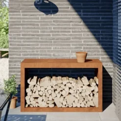 vidaXL Vedställ 100x40x60 cm väderbeständigt stål