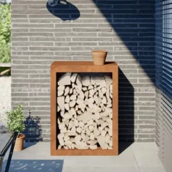 vidaXL Vedställ 60x40x80 cm väderbeständigt stål