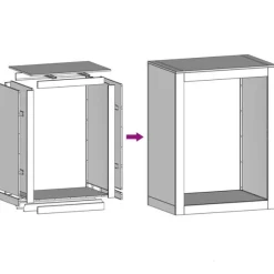 vidaXL Vedställ 60x40x80 cm väderbeständigt stål