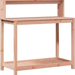 vidaXL Växtbord med hyllor 108x50x109,5 cm massivt douglasträ - Växtställ