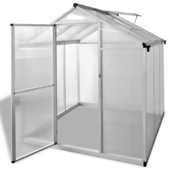 vidaXL Växthus 3,46 m² förstärkt aluminium - Växthus