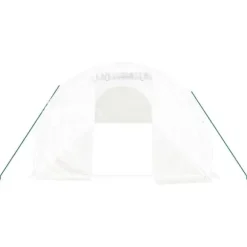 vidaXL Växthus med stålram vit 30 m² 10x3x2 m - Växthus