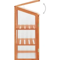 vidaXL Växthus 60x45x100 cm granträ - Växthus