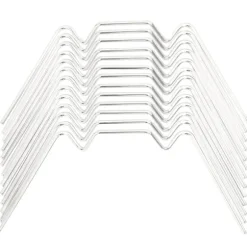 vidaXL Växthusklämmor 50 st W-typ galvaniserat stål