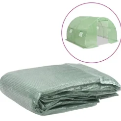 vidaXL Växthusöverdrag (9 m²) 300x300x200 cm grön - Trädgårdsskötsel