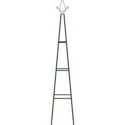 vidaXL Växtstöd 2 st mörkgrön 35x35x195 cm järn - Bersåer, spaljéer & pergolor