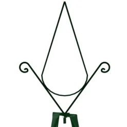 vidaXL Växtstöd 2 st mörkgrön 35x35x195 cm järn - Bersåer, spaljéer & pergolor