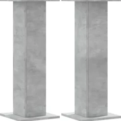 vidaXL Växtställ 2 st betonggrå 30x30x80 cm konstruerat trä