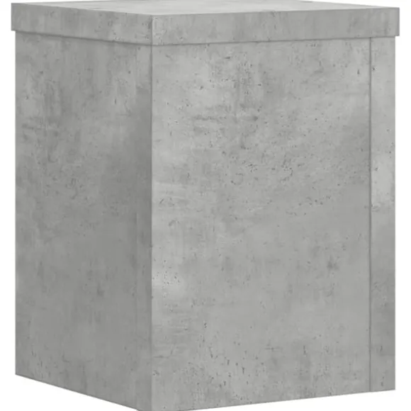 vidaXL Växtställ 2 st betonggrå 15x15x20 cm konstruerat trä