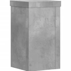 vidaXL Växtställ 2 st betonggrå 10x10x18 cm konstruerat trä