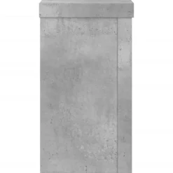vidaXL Växtställ 2 st betonggrå 10x10x18 cm konstruerat trä