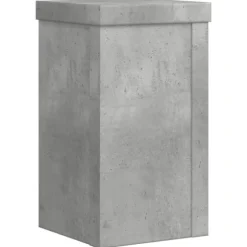 vidaXL Växtställ 2 st betonggrå 10x10x18 cm konstruerat trä