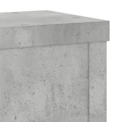 vidaXL Växtställ 2 st betonggrå 10x10x18 cm konstruerat trä