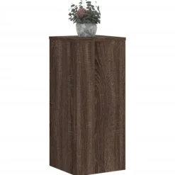 vidaXL Växtställ 2 st brun ek 30x30x70 cm konstruerat trä