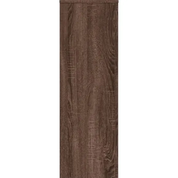 vidaXL Växtställ 2 st brun ek 33x33x100 cm konstruerat trä