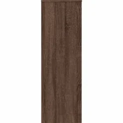 vidaXL Växtställ 2 st brun ek 33x33x100 cm konstruerat trä