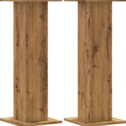 vidaXL Växtställ 2 st ek 30x30x80 cm konstruerat trä