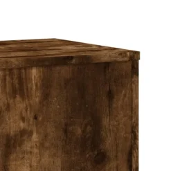 vidaXL Växtställ 2 st rökfärgad ek 33x33x100 cm konstruerat trä