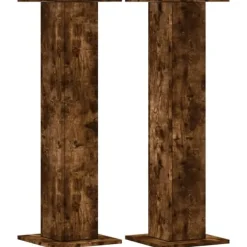 vidaXL Växtställ 2 st rökfärgad ek 30x30x95 cm konstruerat trä
