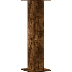 vidaXL Växtställ 2 st rökfärgad ek 30x30x95 cm konstruerat trä