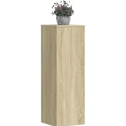 vidaXL Växtställ 2 st sonoma-ek 33x33x100 cm konstruerat trä