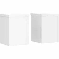 vidaXL Växtställ 2 st vit 15x15x20 cm konstruerat trä