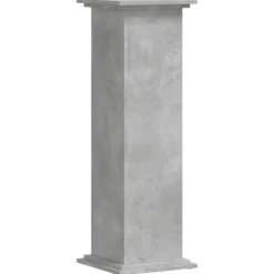 vidaXL Växtställ betonggrå 33x33x100 cm konstruerat trä