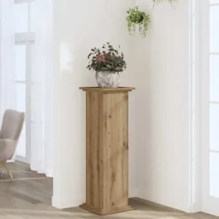 vidaXL Växtställ ek 33x33x100 cm konstruerat trä