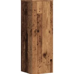 vidaXL Växtställ åldrat trä 33x33x100 cm konstruerat trä