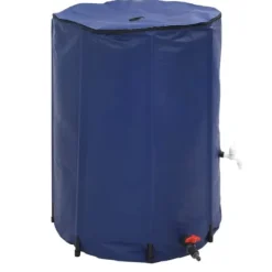 Vikbar vattentank med kran 750 L PVC - Slitstark och lättanvänd | Färg: Grön | Storlek: 750 L