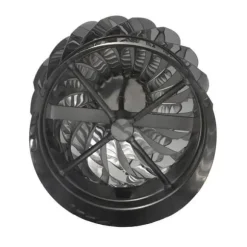 Vinddriven roterande rökutsug i AISI304 rostfritt stål, rund bas, skorstenslock Ø 300 mm