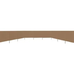 Vindskydd 9 paneler tyg 1200x160 cm taupe