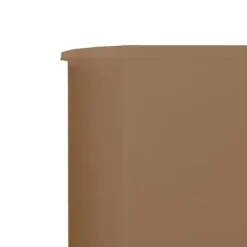 Vindskydd 9 paneler tyg 1200x160 cm taupe