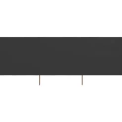 Vindskydd 3 paneler tyg 400x160 cm antracit