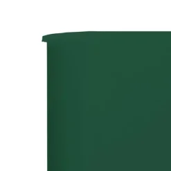 Vindskydd 5 paneler tyg 600x160 cm grön